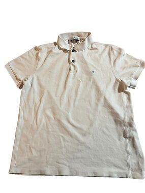 Stone Island White Polo Shirt - Classic Short Sleeve